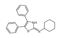 N-cyclohexyl-4,5-diphenyl-1,3-thiazol-2-amine Structure