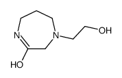 4-(2-hydroxyethyl)-1,4-diazepan-2-one Structure