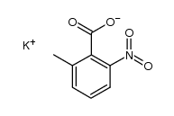 potassium 2-methyl-6-nitrobenzoate结构式