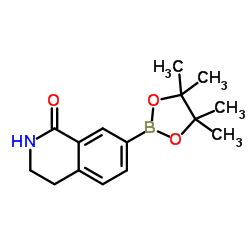 7-(4,4,5,5-tetramethyl-1,3,2-dioxaborolan-2-yl)-3,4-dihydroisoquinolin-1(2H)-one Structure