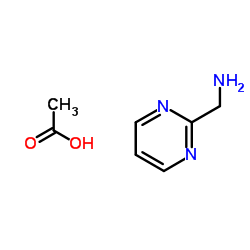 2-氨甲基嘧啶醋酸盐结构式