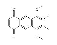 6,7-dimethyl-5,8-dimethoxy-1,4-anthraquinone结构式