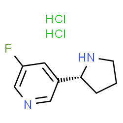 (R)-3-氟-5-(吡咯烷基-2-基)吡啶二盐酸盐图片