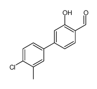 4-(4-chloro-3-methylphenyl)-2-hydroxybenzaldehyde结构式