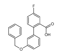 5-fluoro-2-(3-phenylmethoxyphenyl)benzoic acid结构式