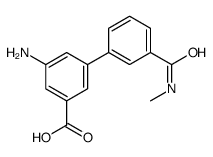 3-amino-5-[3-(methylcarbamoyl)phenyl]benzoic acid结构式