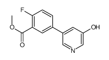 methyl 2-fluoro-5-(5-hydroxypyridin-3-yl)benzoate Structure