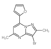 3-Bromo-7-(furan-2-yl)-2,5-dimethylpyrazolo[1,5-a]pyrimidine Structure