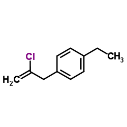 1-(2-Chloro-2-propen-1-yl)-4-ethylbenzene Structure