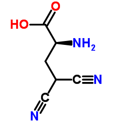 Butanoic acid, 2-amino-4,4-dicyano-, (S)- (9CI) structure