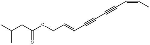 Butanoic acid, 3-methyl-, 2,8-decadiene-4,6-diynyl ester, (E,Z)- (9CI) Structure