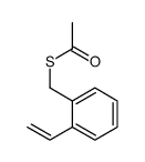 S-[(2-ethenylphenyl)methyl] ethanethioate Structure