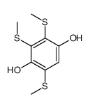 2,3,5-tris(methylsulfanyl)benzene-1,4-diol结构式