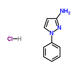 1-Phenyl-1H-pyrazol-3-amine hydrochloride (1:1) Structure