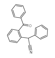 2-(2-benzoylphenyl)-2-phenylacetonitrile Structure