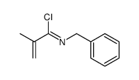 N-benzyl-2-methylpropenimidoyl chloride结构式