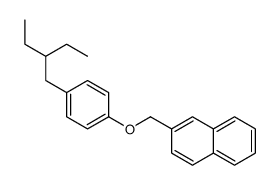 2-[[4-(2-ethylbutyl)phenoxy]methyl]naphthalene结构式