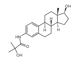 2-hydroxy-N-(17-hydroxyestra-1,3,5(10)-estratrien-3-yl)-2-methylpropionamide Structure