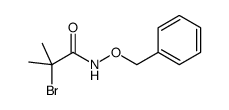 2-bromo-2-methyl-N-(phenylmethoxy)propanamide结构式