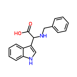 (Benzylamino)(1H-indol-3-yl)acetic acid Structure