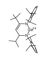 4,6-di-tert-butyl-1,3-bis(2,6-diisopropylphenyl)-3,4-dihydro-1H-1,3,2l2-diazagermine结构式