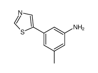 3-methyl-5-(1,3-thiazol-5-yl)aniline结构式