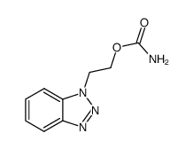 1-benzotriazol-1-yl-2-carbamoyloxy-ethane结构式