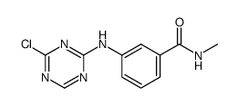 3-(4-chloro-1,3,5-triazin-2-ylamino)-N-methylbenzamide Structure