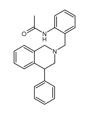 2-(o-acetylaminobenzyl)-4-phenyl-1,2,3,4-tetrahydroisoquinoline结构式