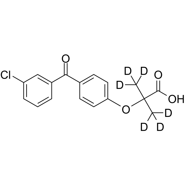 3-Chloro Fenofibric acid-d6结构式