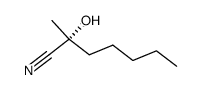 (R)-2-HYDROXY-2-METHYL-HEPTANENITRILE结构式