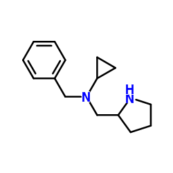 N-Benzyl-N-(2-pyrrolidinylmethyl)cyclopropanamine Structure