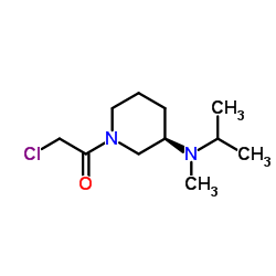 2-Chloro-1-{(3R)-3-[isopropyl(methyl)amino]-1-piperidinyl}ethanone Structure