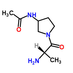 N-(1-Alanyl-3-pyrrolidinyl)acetamide Structure
