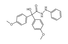 Bis-<4-methoxy-phenyl>-glykolsaeure-phenylhydrazid结构式