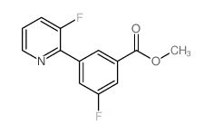 Methyl 3-fluoro-5-(3-fluoropyridin-2-yl)benzoate structure