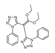 5-[2,2-diethoxy-1-(1-phenyltetrazol-5-yl)ethenyl]-1-phenyltetrazole结构式