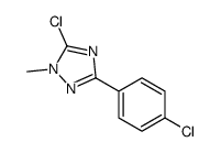 5-chloro-3-(4-chlorophenyl)-1-methyl-1,2,4-triazole结构式