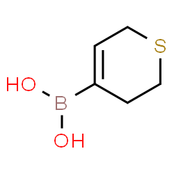 B-(3,6-dihydro-2H-thiopyran-4-yl)boronic acid结构式