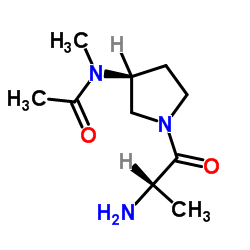 N-[(3S)-1-Alanyl-3-pyrrolidinyl]-N-methylacetamide Structure