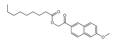 [2-(6-methoxynaphthalen-2-yl)-2-oxoethyl] nonanoate结构式