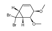 (1α,4α,5α,6α)-7,7-Dibromo-4,5-dimethoxybicyclo(4.1.0)hept-2-ene Structure