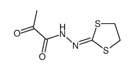 2-pyruvoylhydrazono-1,3-dithiolane结构式