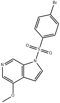 1-(4-bromophenylsulfonyl)-4-methoxy-1H-pyrrolo[2,3-c]pyridine structure