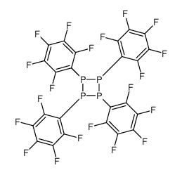 1,2,3,4-tetrakis(2,3,4,5,6-pentafluorophenyl)tetraphosphetane结构式