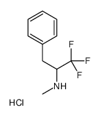 1,1,1-trifluoro-N-methyl-3-phenylpropan-2-amine,hydrochloride Structure
