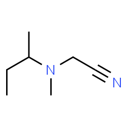 Acetonitrile, [methyl(1-methylpropyl)amino]- (9CI) structure