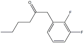 1-(2,3-DIFLUOROPHENYL)HEXAN-2-ONE结构式