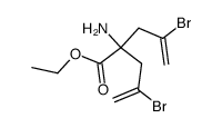 Ethyl 2,2-bis(2-bromoallyl)glycinate结构式