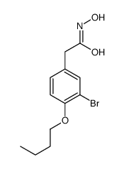 2-(3-Bromo-4-butoxyphenyl)acetohydroxamic acid Structure